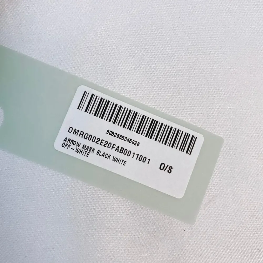 OFF WHITE Arrow logo printed face mask cover